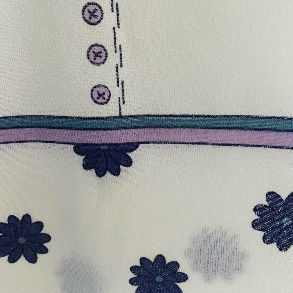 Vintage Lady Devon Polyester Patterned Shirt 1970… - image 7